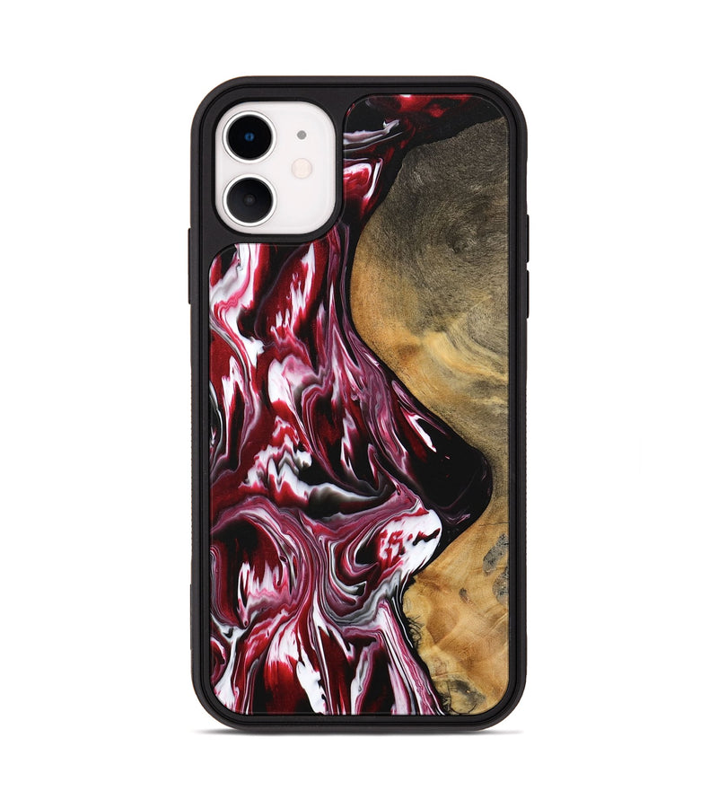 iPhone 11 Wood Phone Case - Evvie (Red, 742190)