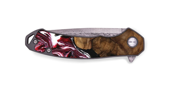 EDC Wood Pocket Knife - Whit (Red, 742197)