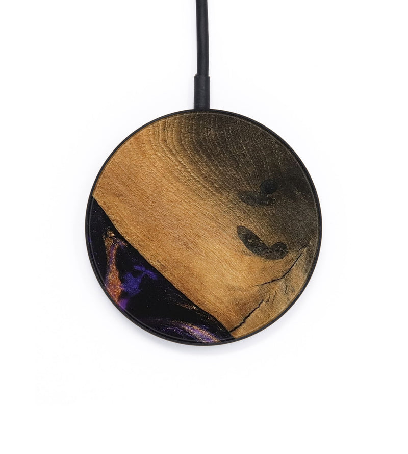 Circle Wood Wireless Charger - Shelvia (Purple, 742205)