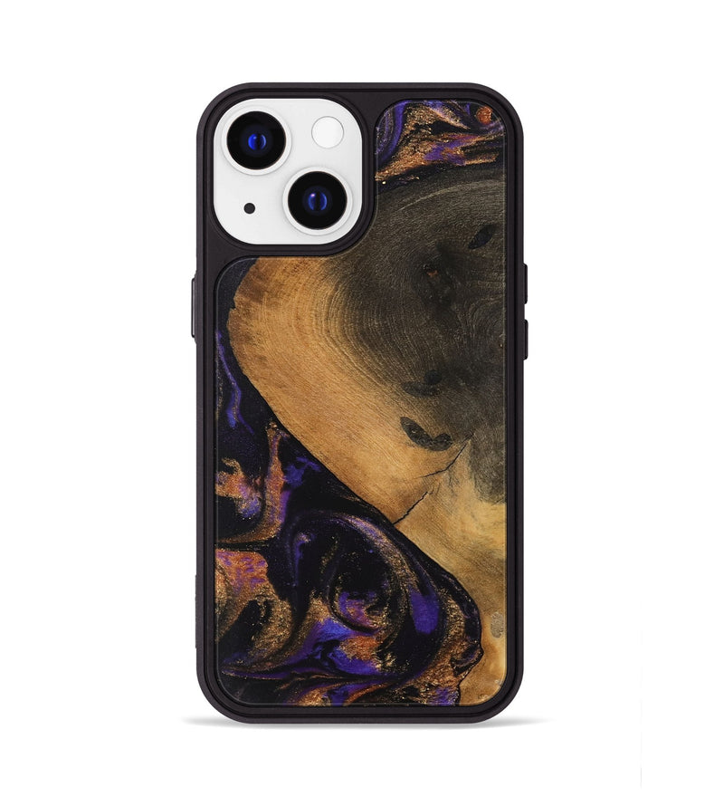 iPhone 13 Wood Phone Case - Shelvia (Purple, 742205)