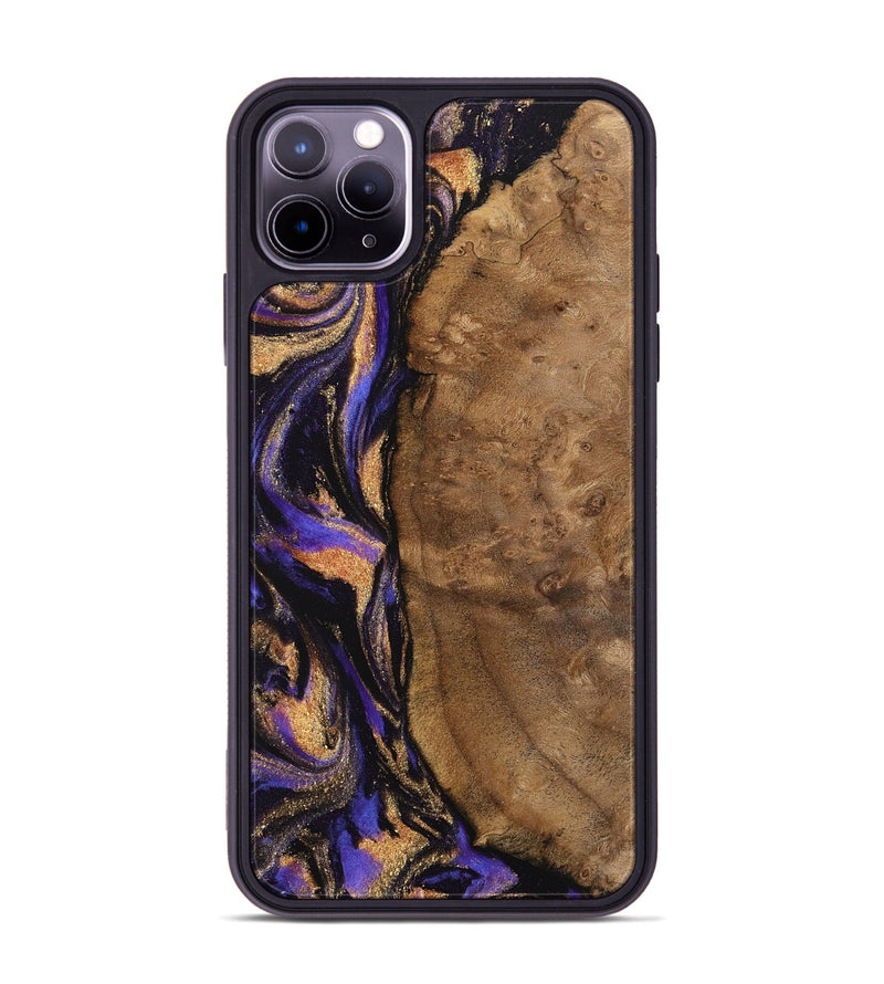 iPhone 11 Pro Max Wood Phone Case - Oleesa (Purple, 742207)