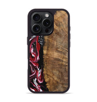 iPhone 16 Pro Wood Phone Case - Elige (Red, 742214)