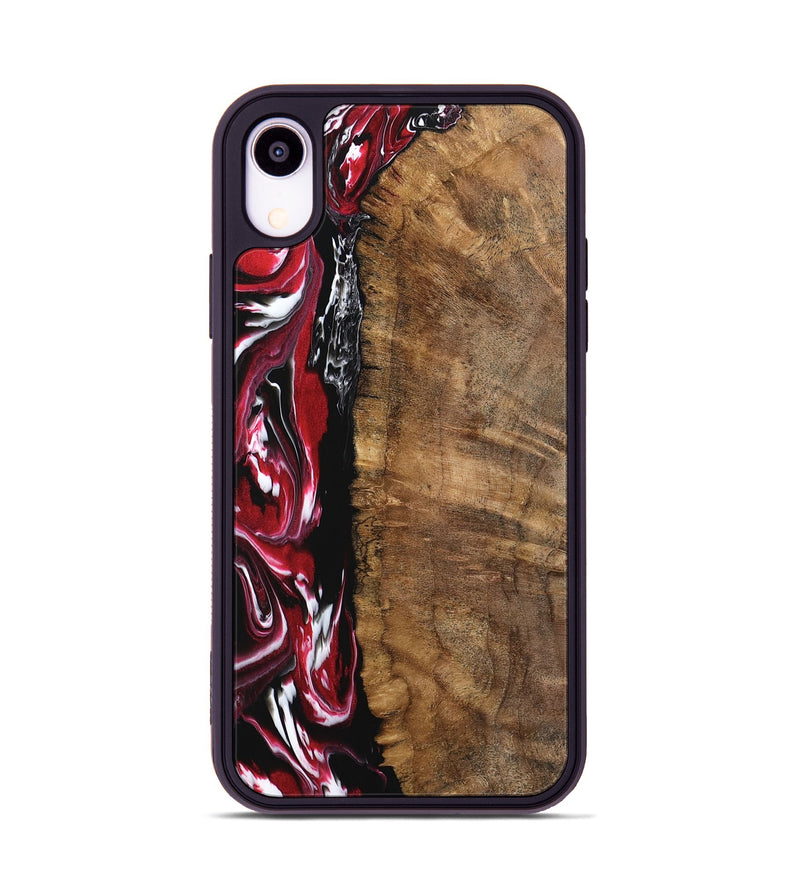 iPhone Xr Wood Phone Case - Elige (Red, 742214)