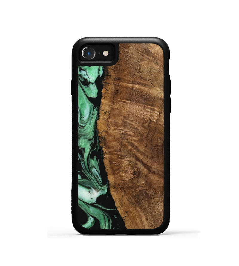 iPhone SE Wood Phone Case - Namon (Green, 742216)