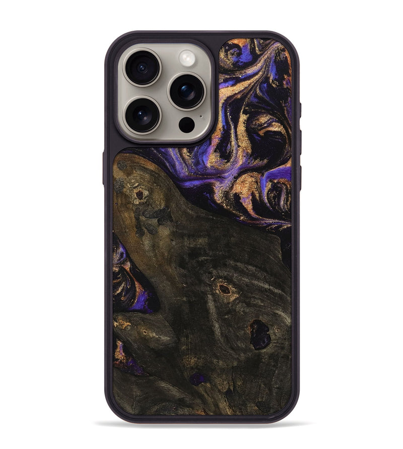 iPhone 15 Pro Max Wood Phone Case - Gwen (Purple, 742222)