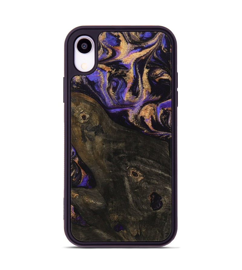 iPhone Xr Wood Phone Case - Gwen (Purple, 742222)