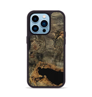 iPhone 14 Pro Wood Phone Case - Saloma (Wood Burl, 742224)