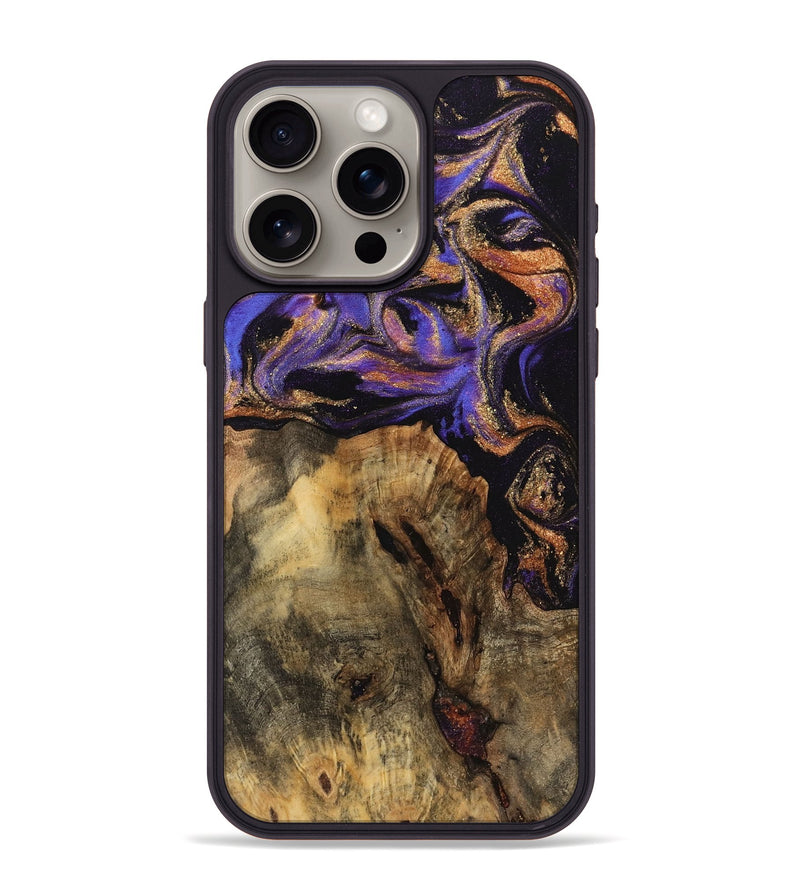 iPhone 15 Pro Max Wood Phone Case - Ford (Purple, 742227)