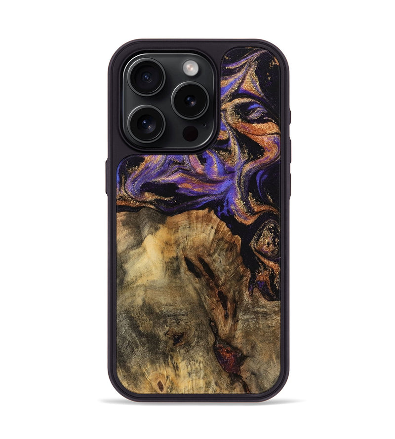 iPhone 15 Pro Wood Phone Case - Ford (Purple, 742227)