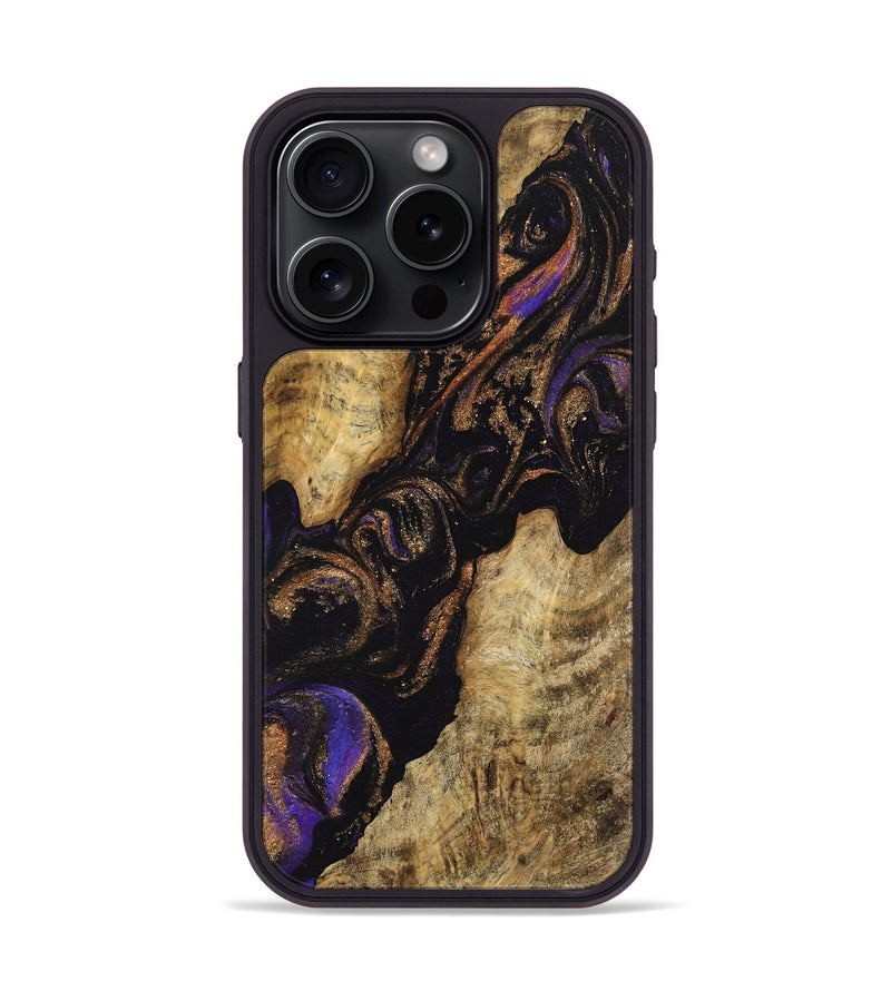 iPhone 15 Pro Wood Phone Case - Yolanda (Purple, 742228)