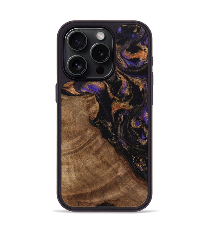 iPhone 15 Pro Wood Phone Case - Alese (Purple, 742230)