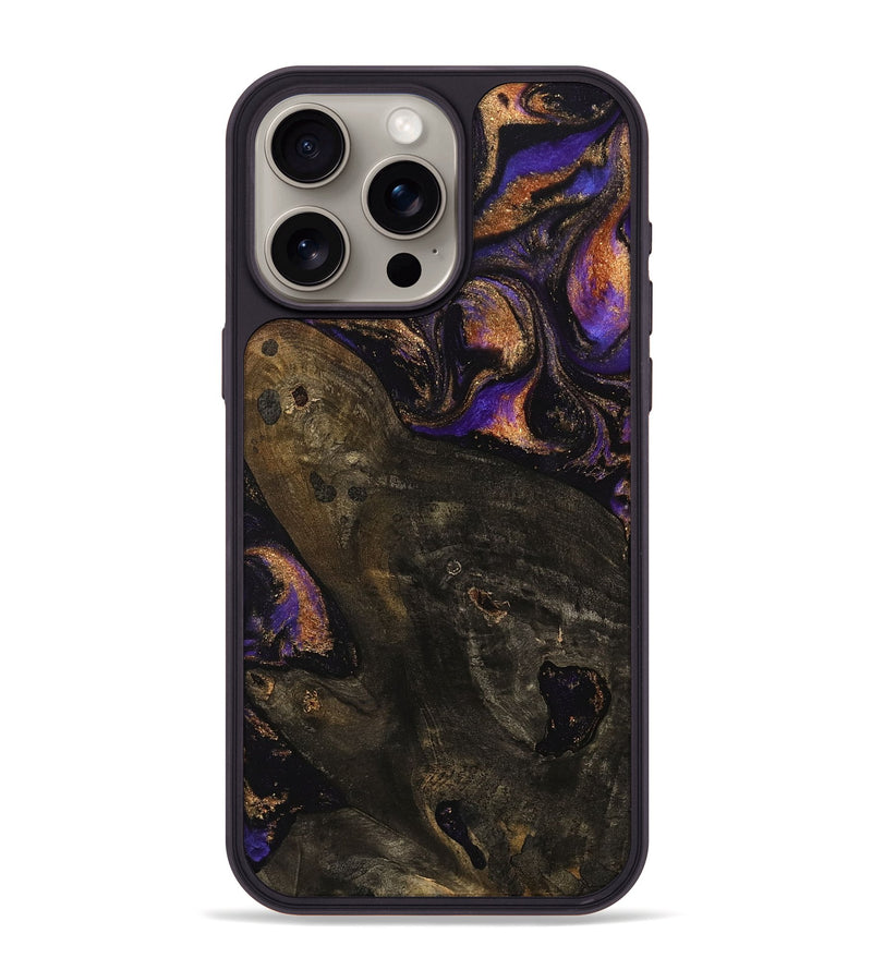 iPhone 15 Pro Max Wood Phone Case - JoLee (Purple, 742231)