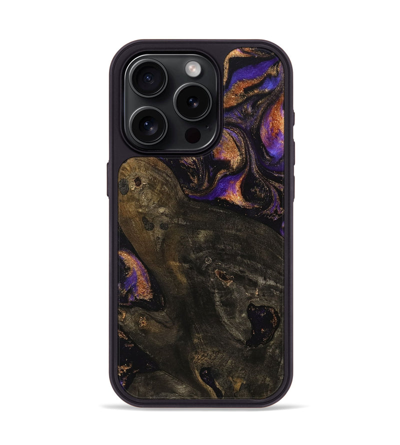 iPhone 15 Pro Wood Phone Case - JoLee (Purple, 742231)