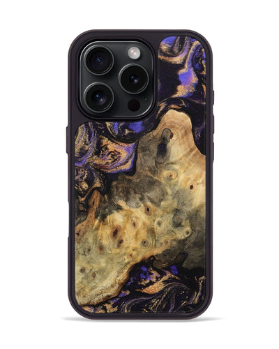 iPhone 16 Pro Wood Phone Case - Dung (Purple, 742233)