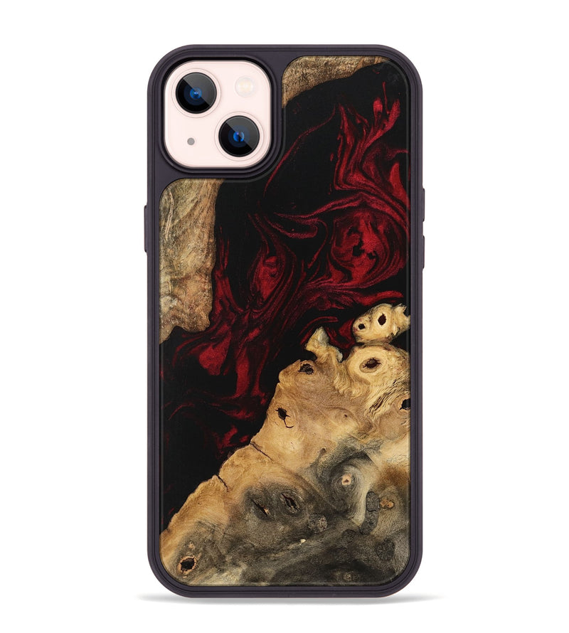 iPhone 14 Plus Wood Phone Case - Owen (Red, 742242)