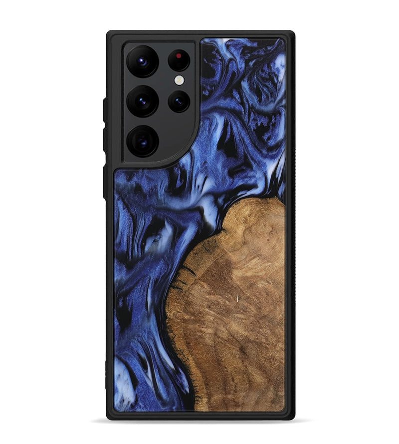 Galaxy S22 Ultra Wood Phone Case - Cassidy (Blue, 742245)