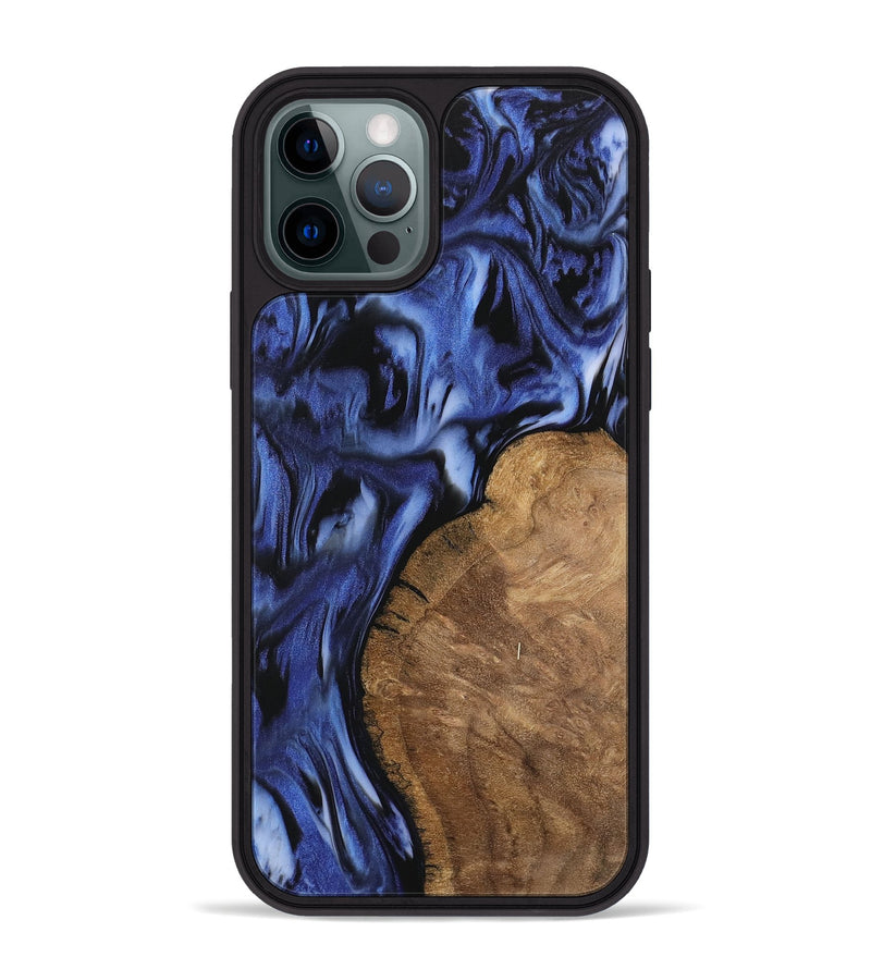 iPhone 12 Pro Max Wood Phone Case - Cassidy (Blue, 742245)