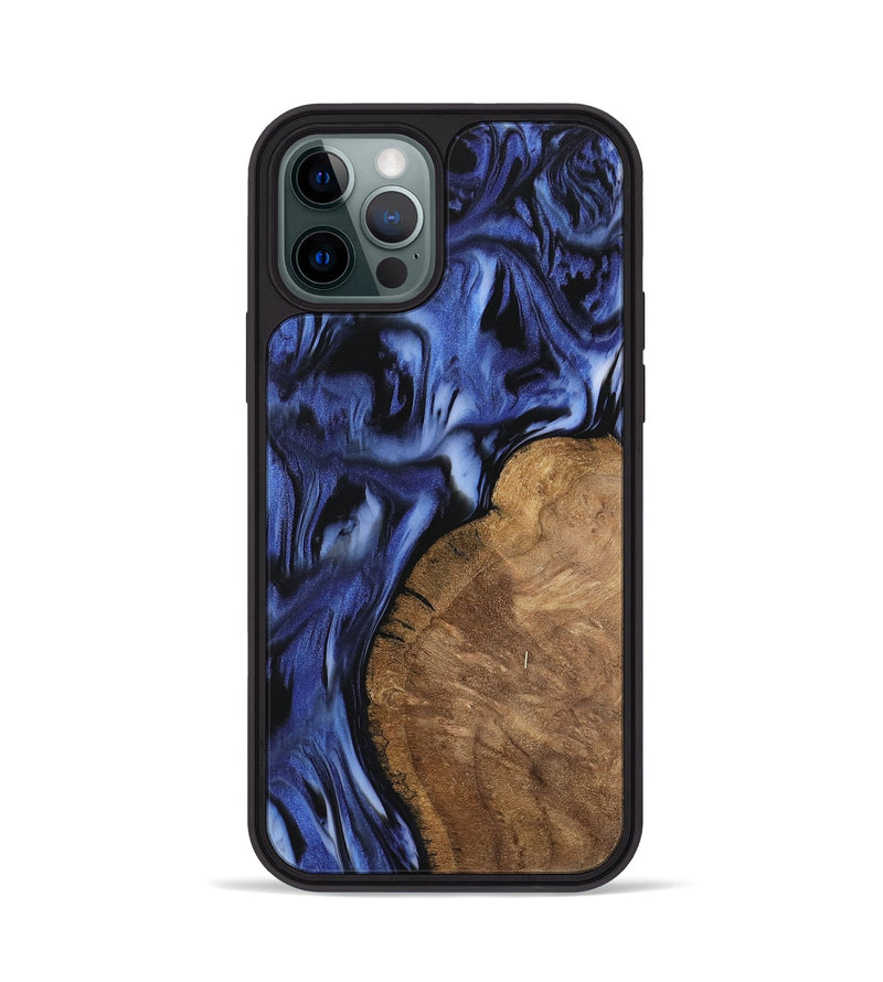 iPhone 12 Pro Wood Phone Case - Cassidy (Blue, 742245)