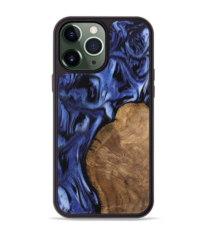 iPhone 13 Pro Max Wood Phone Case - Cassidy (Blue, 742245)