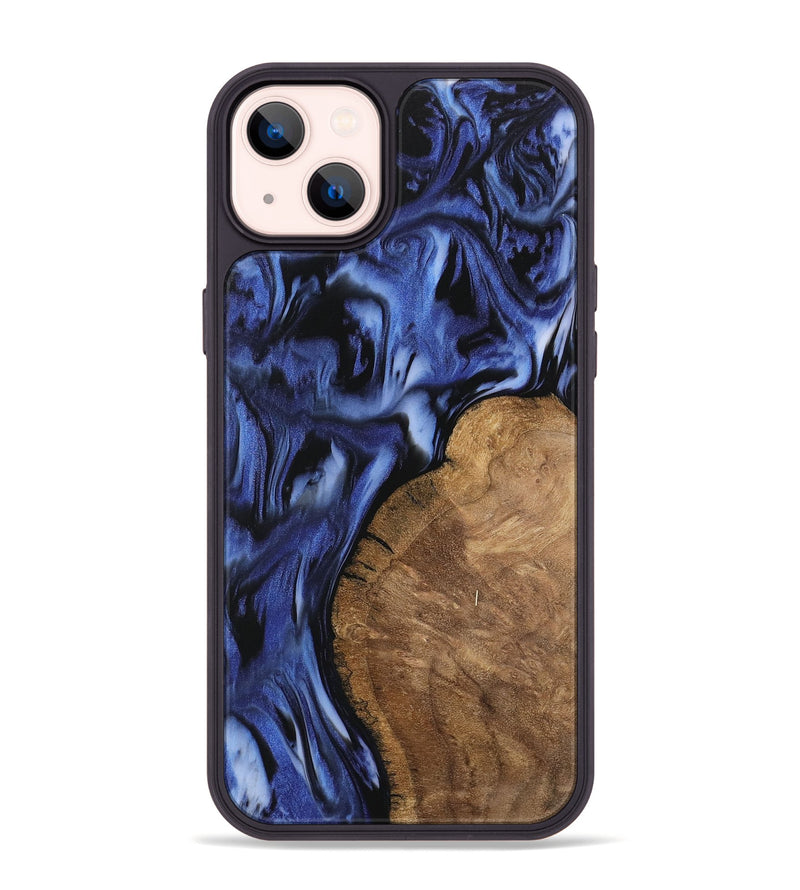 iPhone 14 Plus Wood Phone Case - Cassidy (Blue, 742245)