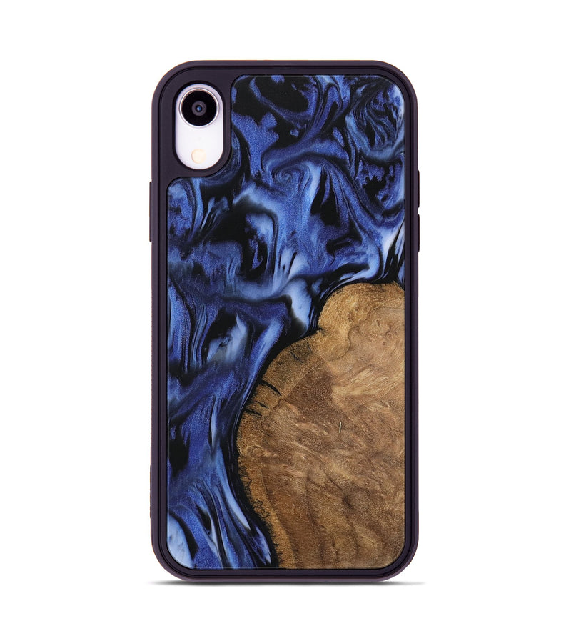 iPhone Xr Wood Phone Case - Cassidy (Blue, 742245)