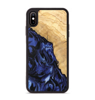 iPhone Xs Max Wood Phone Case - Seana (Blue, 742246)