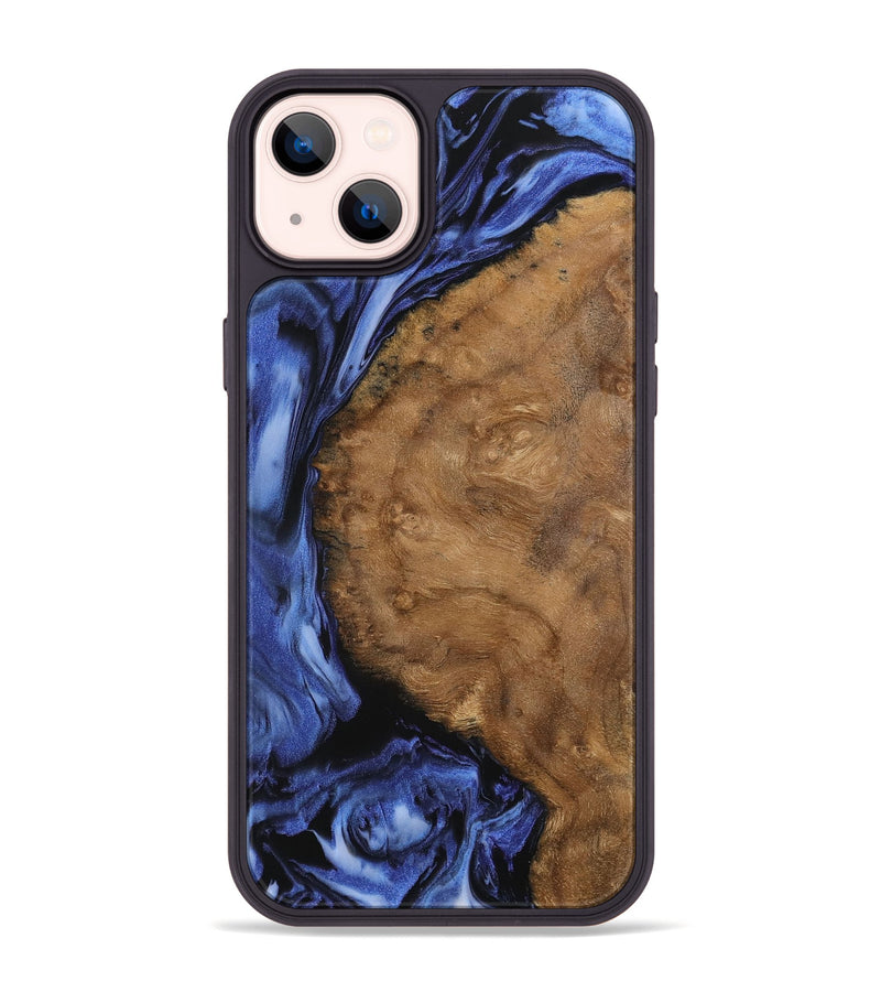 iPhone 14 Plus Wood Phone Case - Raina (Blue, 742247)