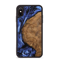 iPhone Xs Max Wood Phone Case - Raina (Blue, 742247)