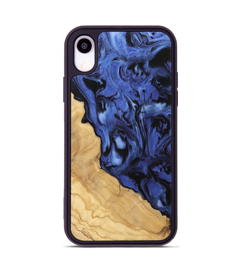 iPhone Xr Wood Phone Case - Selene (Blue, 742250)