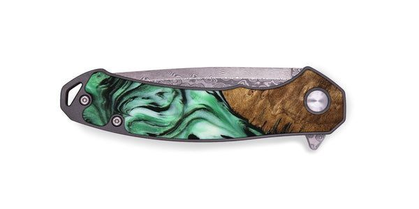 EDC Wood Pocket Knife - Estella (Green, 742252)