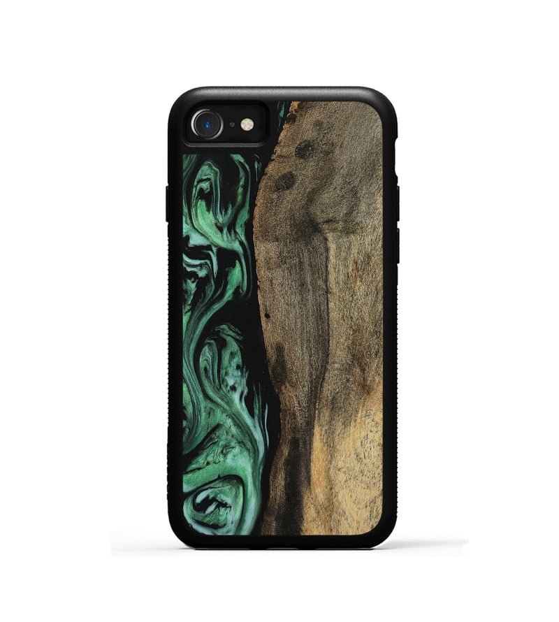 iPhone SE Wood Phone Case - Elmire (Green, 742259)