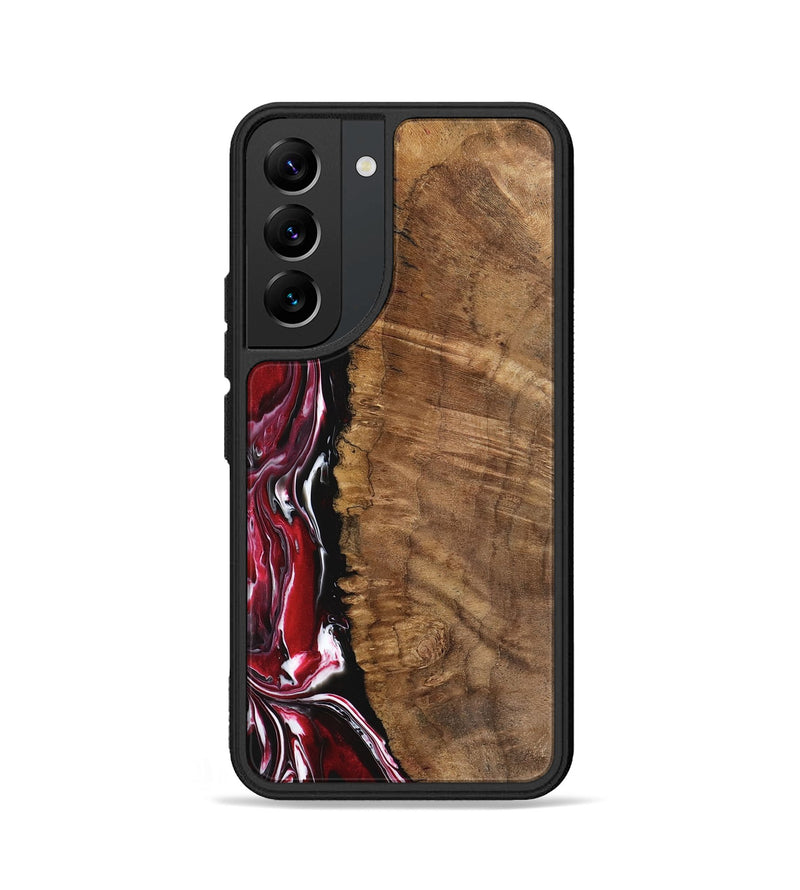 Galaxy S22 Wood Phone Case - Evonne (Red, 742266)