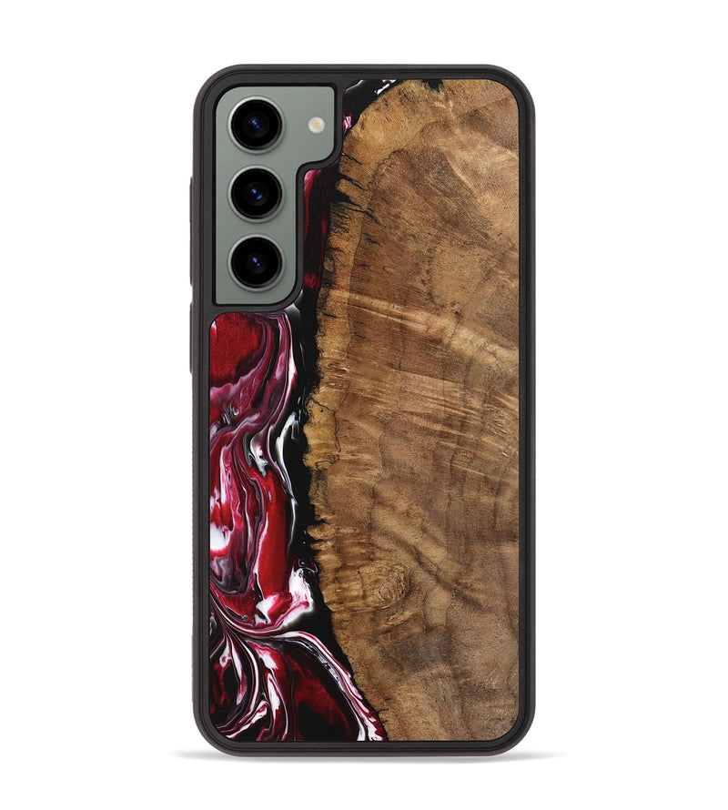 Galaxy S23 Plus Wood Phone Case - Evonne (Red, 742266)