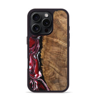 iPhone 16 Pro Wood Phone Case - Evonne (Red, 742266)