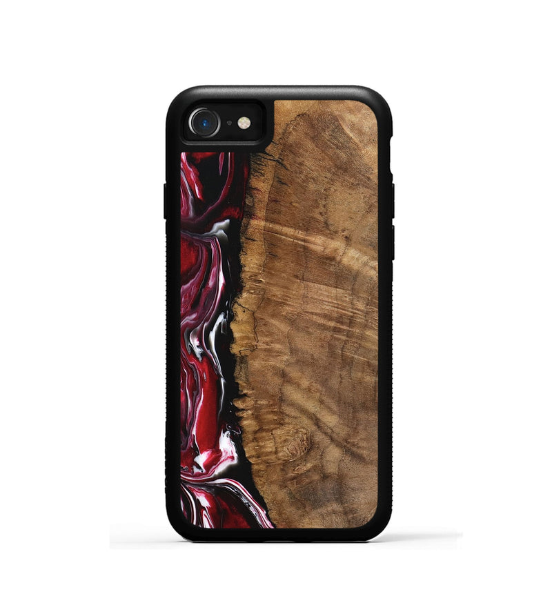 iPhone SE Wood Phone Case - Evonne (Red, 742266)