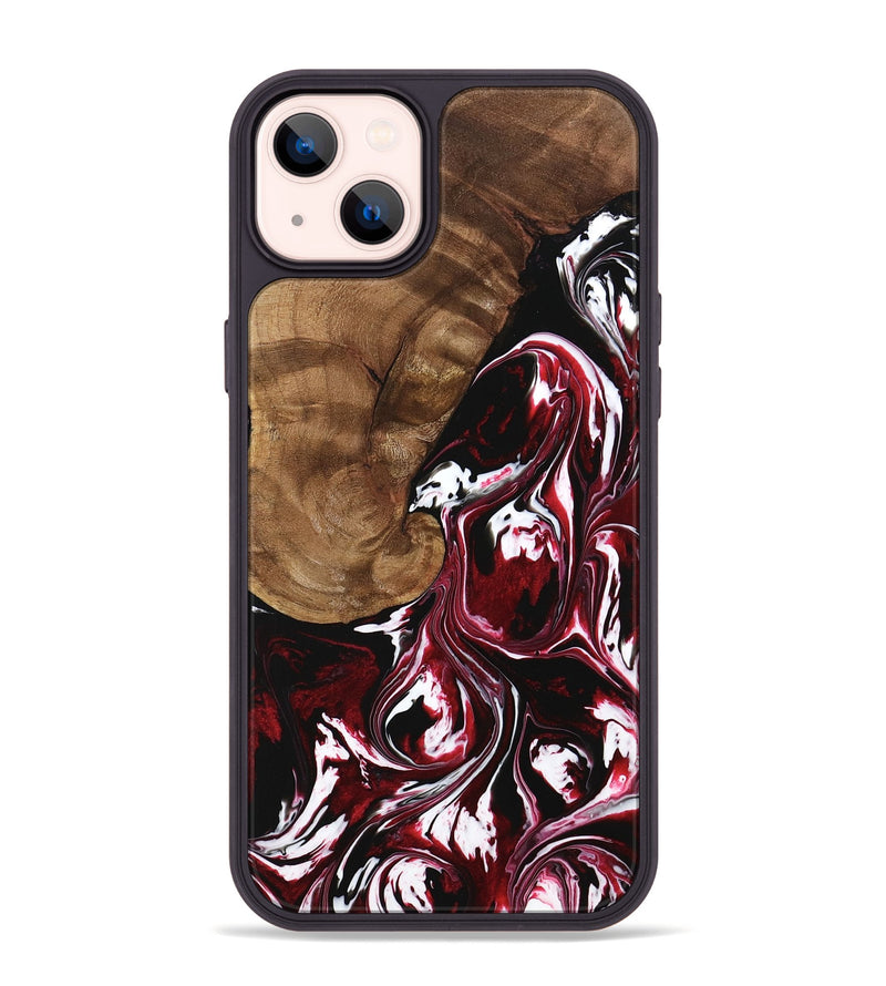 iPhone 14 Plus Wood Phone Case - Erik (Red, 742274)