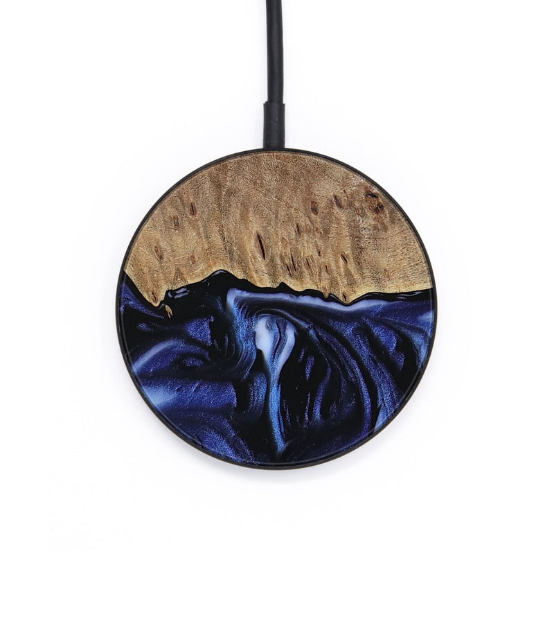 Circle Wood Wireless Charger - Lindsy (Blue, 742276)