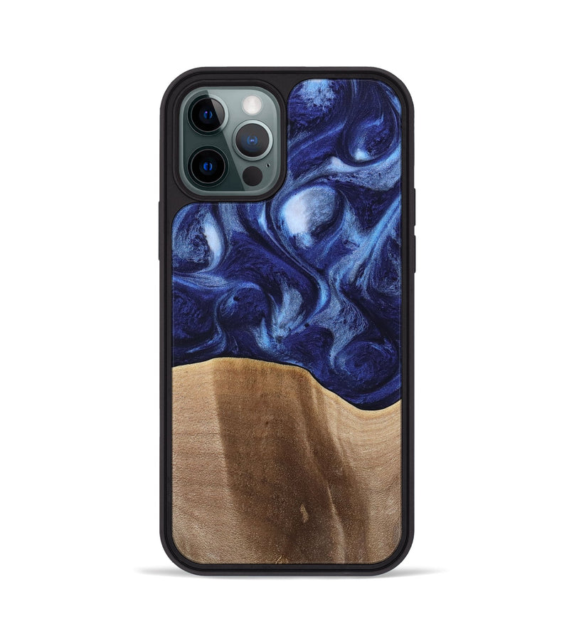 iPhone 12 Pro Wood Phone Case - Colter (Blue, 742279)