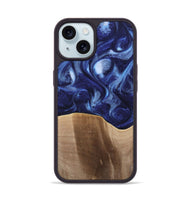 iPhone 15 Wood Phone Case - Colter (Blue, 742279)