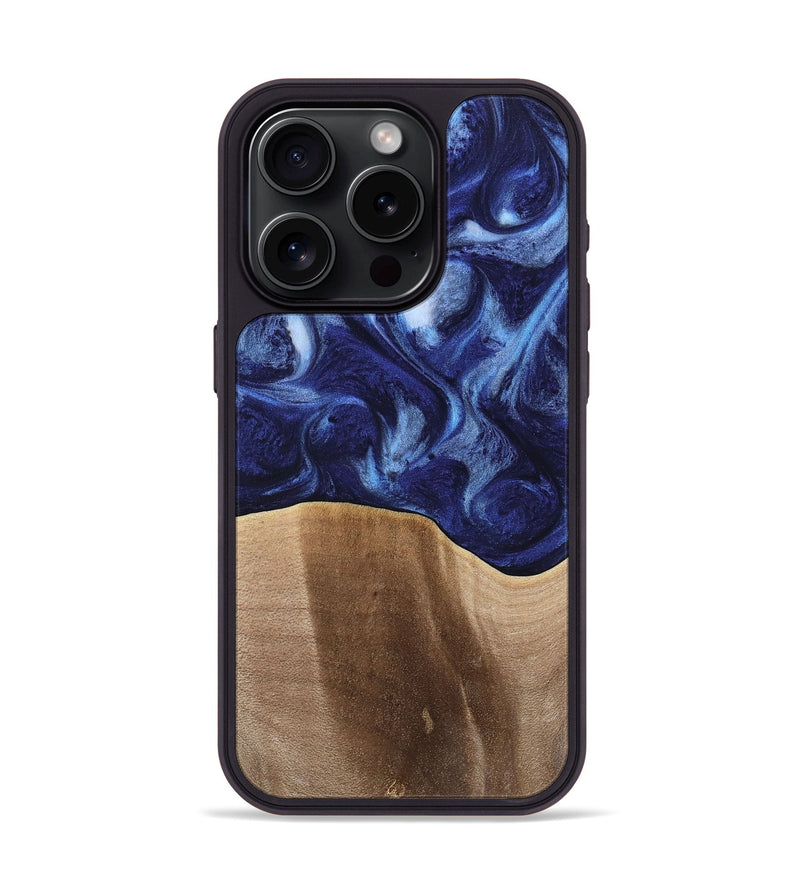 iPhone 15 Pro Wood Phone Case - Colter (Blue, 742279)