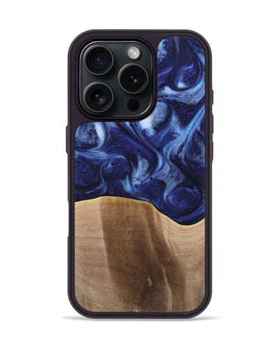 iPhone 16 Pro Wood Phone Case - Colter (Blue, 742279)