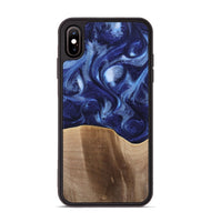 iPhone Xs Max Wood Phone Case - Colter (Blue, 742279)