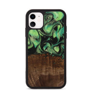 iPhone 11 Wood Phone Case - Canute (Green, 742284)