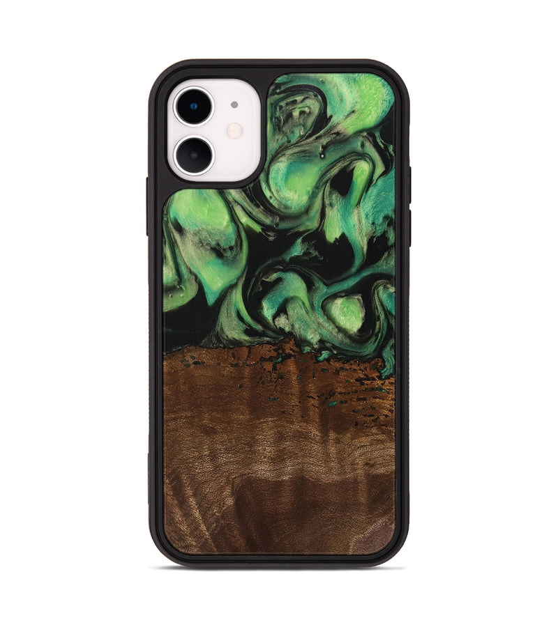 iPhone 11 Wood Phone Case - Canute (Green, 742284)