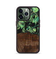 iPhone 13 Pro Wood Phone Case - Canute (Green, 742284)