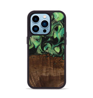 iPhone 14 Pro Wood Phone Case - Canute (Green, 742284)