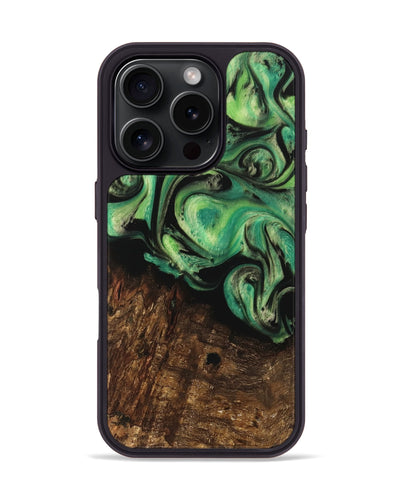 iPhone 16 Pro Wood Phone Case - Edsel (Green, 742285)