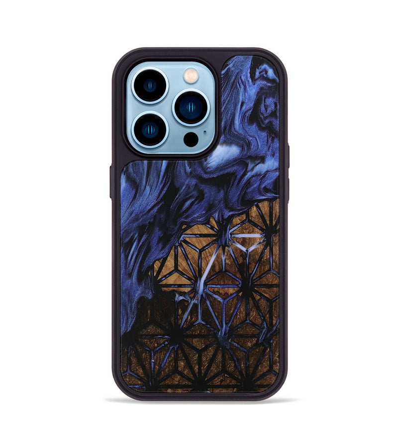 iPhone 14 Pro Wood Phone Case - Riya (Pattern, 742289)