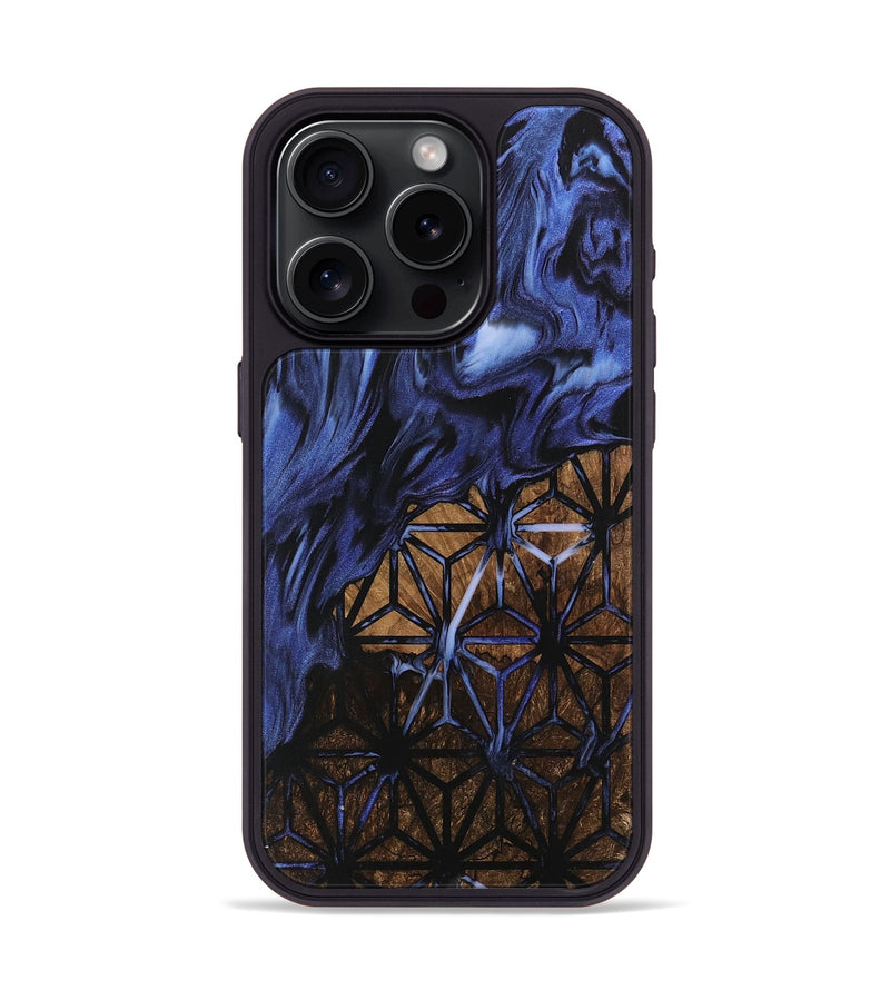 iPhone 15 Pro Wood Phone Case - Riya (Pattern, 742289)