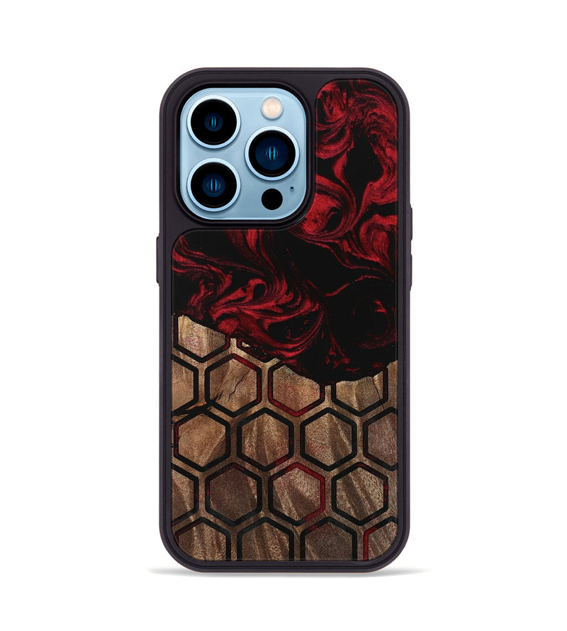 iPhone 14 Pro Wood Phone Case - Eithel (Pattern, 742292)